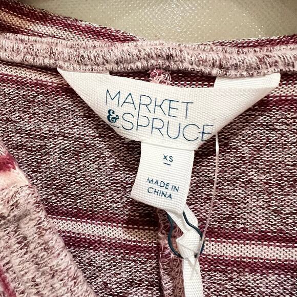 Market And Spruce Hoodie Brushed Knit‎ Womans Sz XS Athletic Casual BOHO - Picture 2 of 4